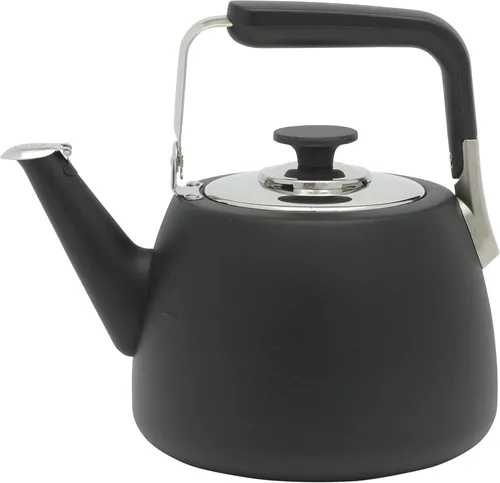 Miniatura 6 de Sur La Table Kitchen Essentials Tetera Silbadora de Acero Inoxidable Cepillado de Calibre Pesado de 2 Qt - Tetera Duradera para Estufa