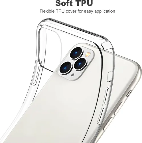 Miniatura 3 de JJGoo Funda compatible con iPhone 11 Pro, transparente, suave, a prueba de golpes, delgada, delgada, funda protectora para teléfono de 5.8 pulgadas