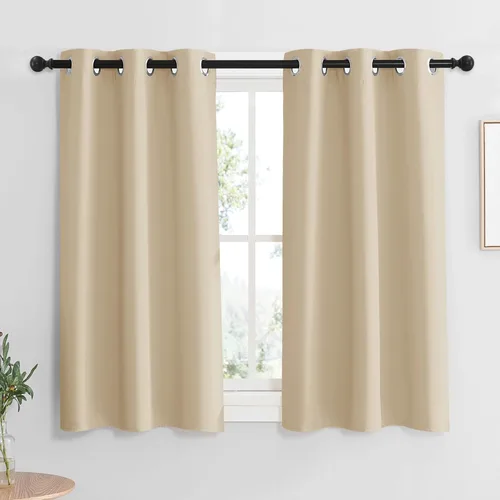 Miniatura 151 de RYB HOME Cortinas opacas de cocina de 36 pulgadas de largo, tratamiento de privacidad para ventanas pequeñas, aislamiento térmico, telón de fondo