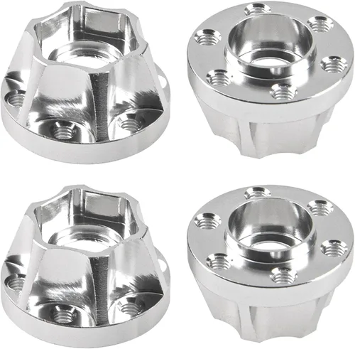 Miniatura 9 de Metal RC Cubo Hexagonal de Rueda de 12 mm Extensión Combinador Compatible con Llanta de 1.9/2.2 pulgadas Axial SCX10 Traxxas TRX4 D90 1/10 RC Negro