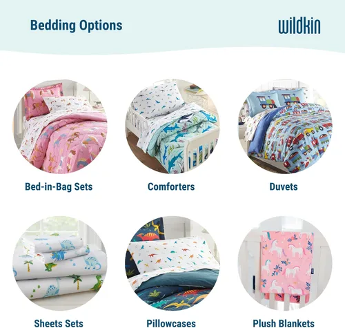 Miniatura 7 de Wildkin Juego de sábanas tamaño individual – Microfibra suave, sábana bajera y sábana superior, funda de almohada – Caballos