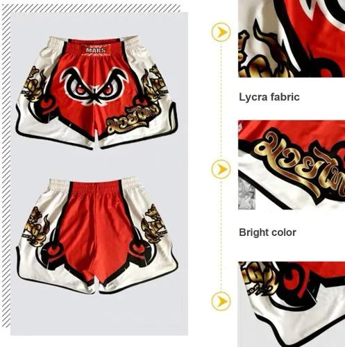Miniatura 2 de O2TEE Nuevo! Más de 10 estilos Muay Thai Shorts Combat Fight MMA Boxer Boxing Trunks