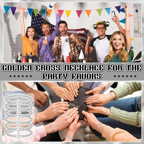 Miniatura 6 de Cross Bracelets for Women Christian Bracelets Bulk Beaded Religious Gifts Jesus Faith Bracelet Stretch Stackable Church Jewelry Gift Communion