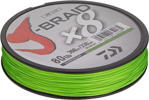 Miniatura 3 de Línea Trenzada Redonda Tejida de 8 Hilos Daiwa J-Braid 300M