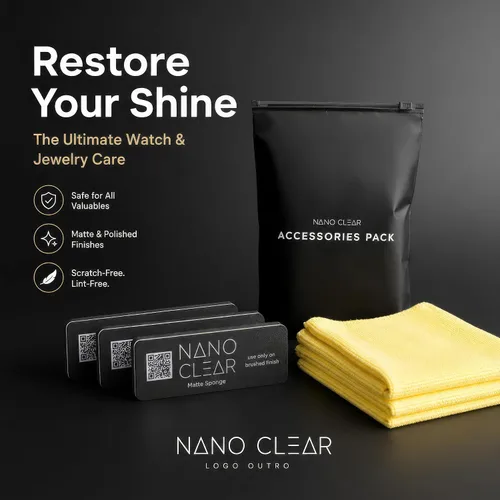 Miniatura 8 de Limpiador de relojes Nano Clear y removedor de arañazos 2.1. Solución de limpiador de relojes, 2 onzas. Renovación de relojes. Pulido de relojes