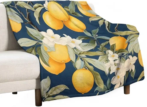 Miniatura 45 de Manta de vellón con estampado botánico de flores de terracota y primavera, manta de franela para el hogar, cama, sofá para niños y adultos, 70 x 80