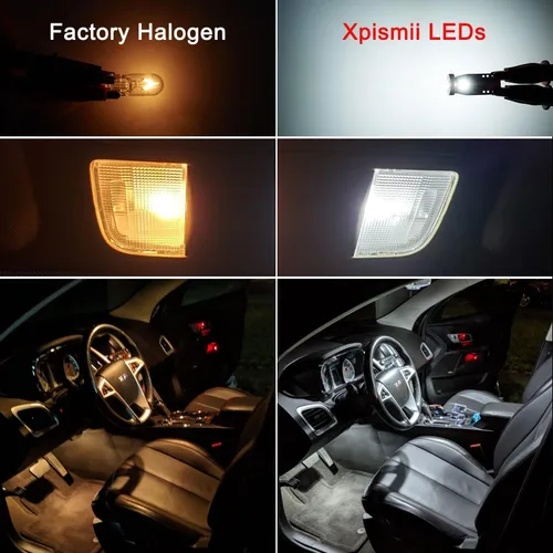 Miniatura 2 de Xpismii Kit de 16 piezas de luces LED interiores Sienna blancas de 6000K, paquete de repuesto para Toyota Sienna 2011 2012 2013 2014 2015 2016 2017