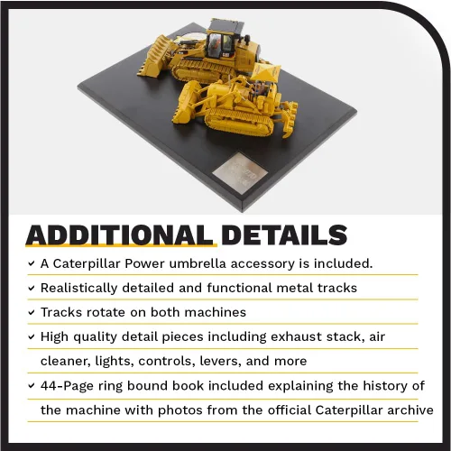 Miniatura 5 de Diecast Masters Camión para gatos Caterpillar 977D y 963K 1:50, serie Evolution Camiones coleccionables de construcción a escala Camión