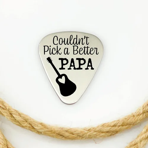 Miniatura 5 de No Podría Escoger un Mejor Papá Idea de Regalo Púa de Guitarra Regalo de Navidad para Papá Toca la Guitarra FBA-NO-PODRIA-ESCOGER (Papá)
