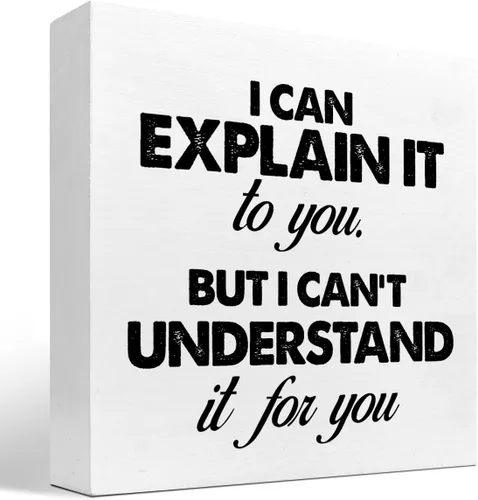 Miniatura 11 de Cartel con texto en inglés «A Day Without Spreadsheet is Like », divertido letrero de madera para oficina, caja de madera para decoración de estante