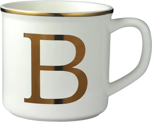 Miniatura 20 de Taza de Café de Cerámica Miicol 16 oz, Taza de Café Monograma, Taza de Té con Inicial Dorada, Taza de Té Personalizada, Regalo Único, Taza Grande