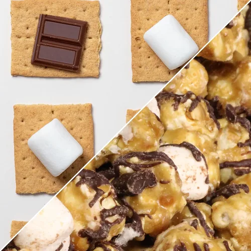 Miniatura 4 de Palomitas de maíz de chocolate S'mores by Its Delish, bolsa a granel de 1 libra, caramelizadas con chocolate y malvaviscos, bocadillo de maíz, sin