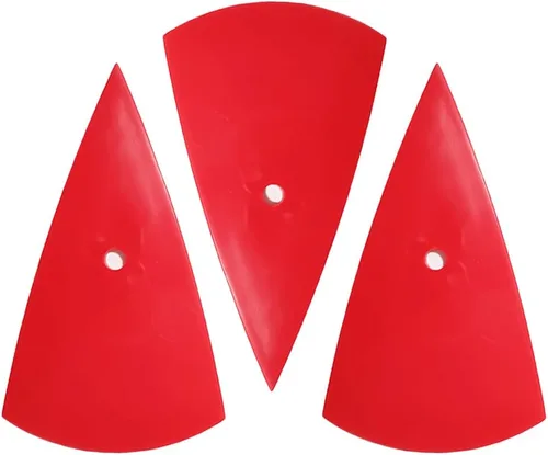 Miniatura 8 de 3 piezas de rasqueta triangular para ventana de automóvil, instalación PPF de vinilo, herramienta de tinte de varios bordes, kit de raspador