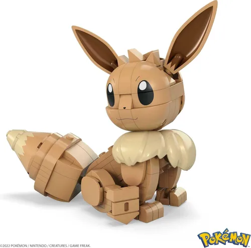 Miniatura 2 de MEGA - Juego de juguetes de construcción Pokémon Build & Show Eevee con 215 piezas, articulados y posables, 4 pulgadas de alto, para niños