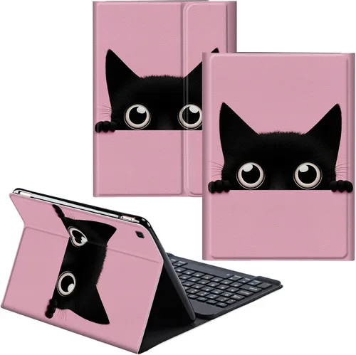Miniatura 37 de Funda para Samsung Galaxy Tab S6 Lite 2022/2020 Teclado inalámbrico desmontable y cubierta de soporte de piel sintética Funda protectora