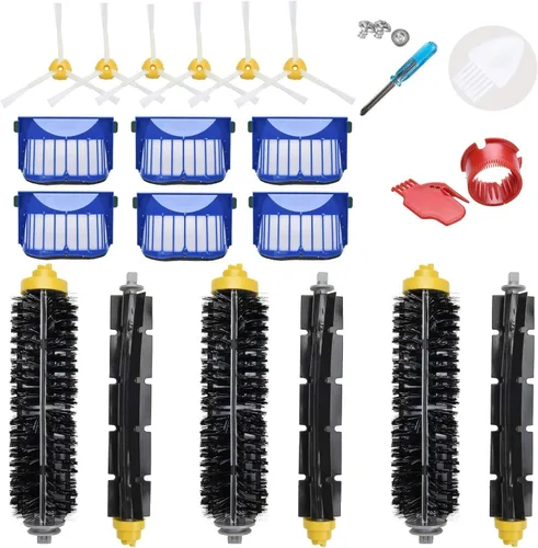 Kit de accesorios de repuesto LOVECO para iRobot Roomba 600 Series 694 692 690 680 660 665 651 650 614 y 500 Series 595 585 564, 6 Filtros, 6