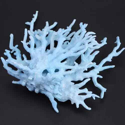 Miniatura 4 de Besimple Adorno artificial de coral para acuario de plástico, plantas para pecera, decoración para paisaje de acuario (6.7 x 5.5 x 1.6 pulgadas)
