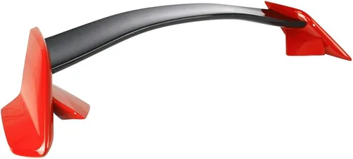 IKON MOTORSPORTS, Alerón de maletero prepintado compatible con Honda Civic 4Dr Sedan 2016-2021, TR pintado #731513 Centro negro brillante y tapa