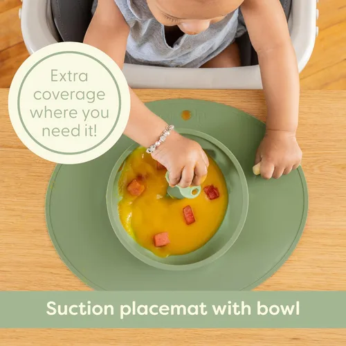 Miniatura 6 de Suministros de alimentación de destete para bebés con luz LED - UpwardBaby - Juego de alimentación para bebés - Cuenco de silicona con ventosa