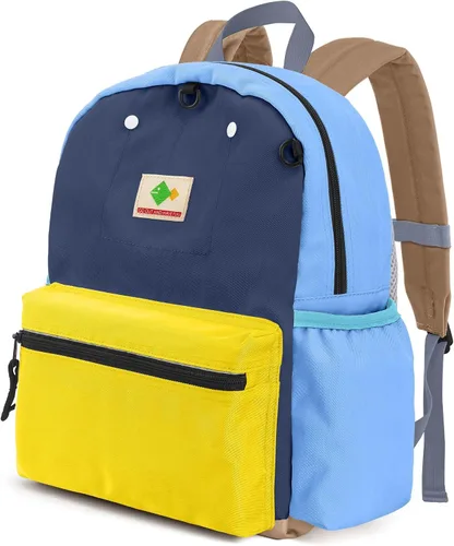 Mochilas para niños, unisex, multicolor, medianas, 13 pulgadas de alto, 1 L, nailon, moderna, diseño de caricaturas, 3-5 años, escuela primaria,