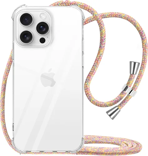 Miniatura 30 de Funda para iPhone 11 con cuello transparente para colgar y colgar en el hombro, cubierta de teléfono cruzada, para mujeres y niñas, funda protectora