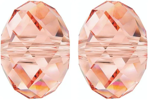 Miniatura 28 de Adabele - 100 cuentas de cristal Rondelle sueltas facetadas austriacas de 0.315 pulgadas (0.315 in), espaciador de sol naranja compatible