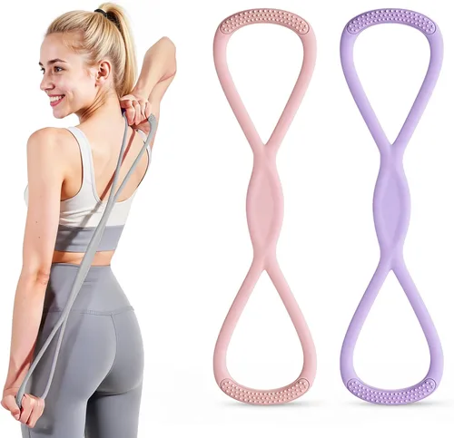 Miniatura 8 de Figura 8 banda de resistencia, figura 8 bandas de resistencia para mujeres y hombres, figura de banda de resistencia para entrenamiento, asas 15