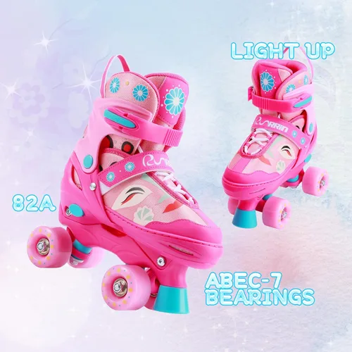Miniatura 2 de Patines ajustables para niños y niñas con ruedas iluminadas, patines para niños de 6 a 12 años, niños pequeños de 3 a 5 años, jóvenes y mujeres