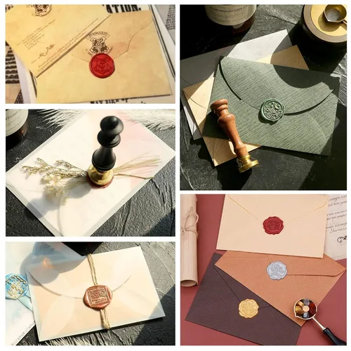 Miniatura 7 de Kit de 1456 cuentas de cera de sellado, sello de cera con letras, 56