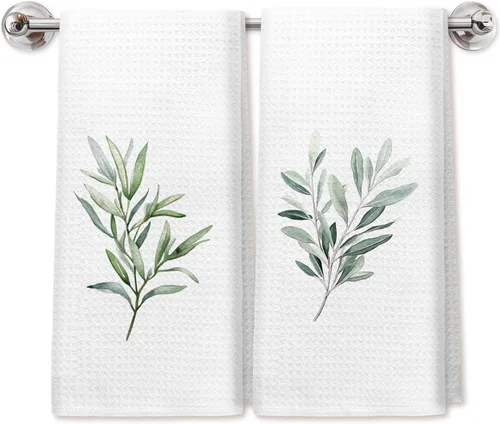 Miniatura 12 de Chinoiserie - Toallas de cocina florales con lazo coquette, paños de cocina florales azules y blancos para decoración de cocina, toallas de mano
