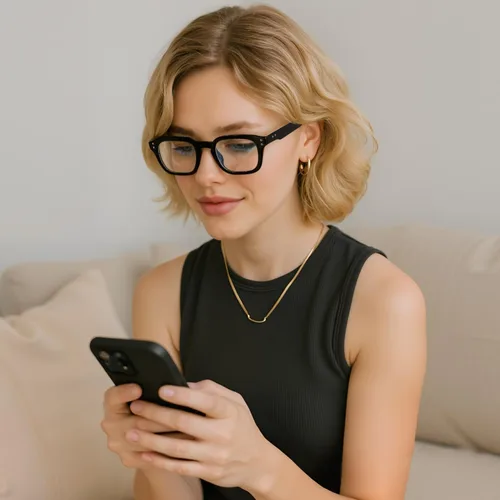 Miniatura 3 de kimorn Lentes cuadrados de moda con bloqueo de luz azul, lentes antifatiga ocular, lentes de marco ligero para hombres y mujeres