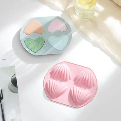 Miniatura 6 de 4 moldes de silicona para dulces, moldes para hornear en forma de corazón, 4 cavidades de silicona para tartas de chocolate, chocolate, día de San