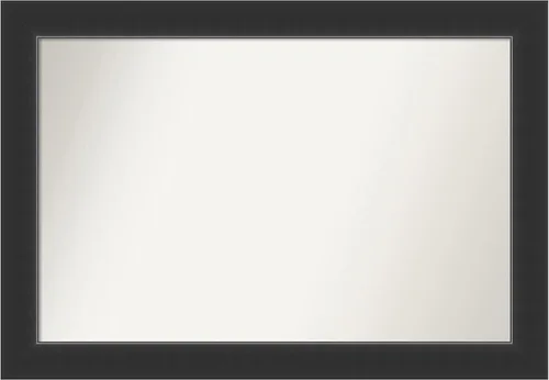 Miniatura 14 de Amanti Art Espejo personalizado, espejo de baño negro Astor, espejo de pared o espejo de tocador de baño sobre el fregadero (25 x 25 pulgadas)