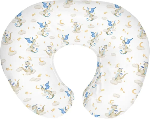 Miniatura 14 de Fundas de almohada de lactancia de dragón y caballeros de cuento de hadas para niños y niñas, dragones de fantasía, castillo de princesa, funda