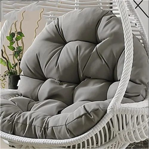 Miniatura 8 de Cojín de columpio para silla de huevo de ratán, para exteriores e interiores, reemplazo de cojín para silla de huevo, lavable y grueso, cojines