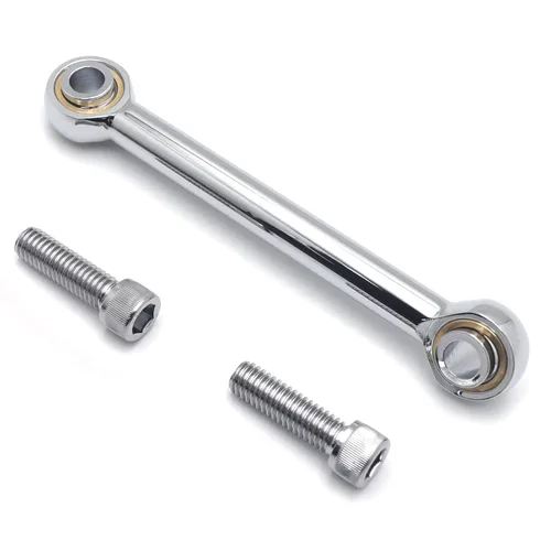 Miniatura 3 de Compatible con 2009 y posteriores Touring Trike FLHR FLHT Enlace estabilizador de montaje del motor delantero cromado [P/N: MT458-001-BK]
