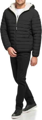 Miniatura 7 de Calvin Klein Men's Hooded Down Jacket Quilted Coat Sherpa Lined