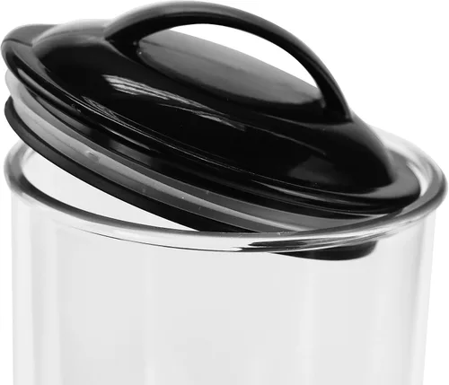 Miniatura 5 de Reston Lloyd Recipiente de almacenamiento de pasta de espagueti transparente alto con tapa hermética sin BPA para organización de despensa de Negro