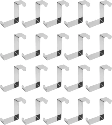 Miniatura 15 de 5 ganchos para colgar sobre la puerta, ganchos para colgar en forma de Z, doble cabeza que se adapta a anchos de puerta de 2 y 1 pulgada, gancho