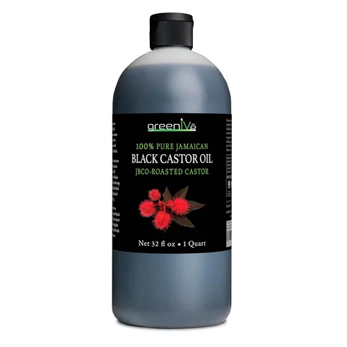 Miniatura 8 de GreenIVe Aceite de ricino negro jamaicano JBCO cultivado orgánicamente 100% puro, ideal para cabello y usos tópicos (16 onzas)