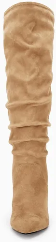 Miniatura 6 de Coutgo Botas altas hasta la rodilla para mujer, con tacón ancho de pantorrilla, puntera puntiaguda, botas largas para invierno