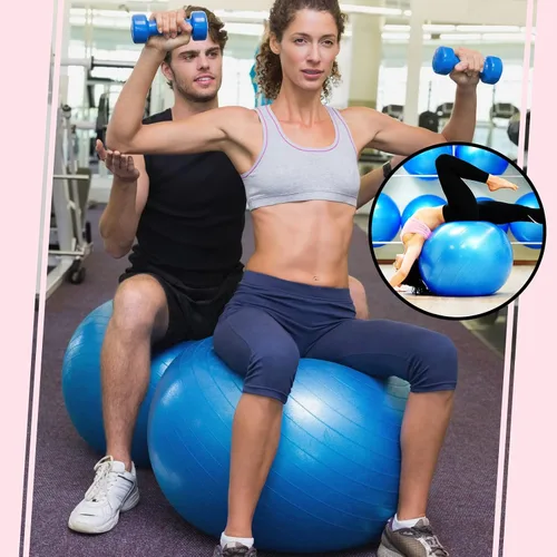 Miniatura 6 de Jerify Pelota de ejercicio de 10 piezas de pelota de pilates, pelota de yoga a granel para fitness, embarazo, parto, silla de bola de núcleo,