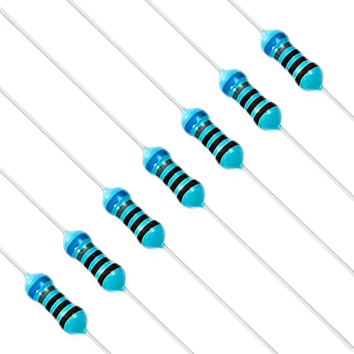 Miniatura 61 de Chanzon 100pcs 1/4W (0.25W) 62 Ohmios Resistencia fija de película metálica Ohmios 0.01 ±1% Tolerancia 62R MF Resistencias de orificio pasante