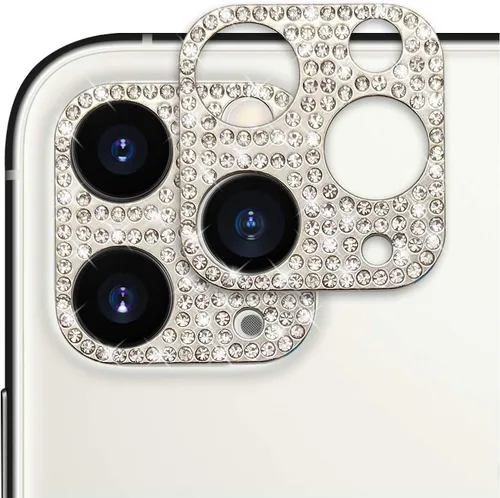 Miniatura 10 de Protector de lente brillante para iPhone 12 Pro Max, cubierta de cámara con purpurina 3D, diamantes de imitación, puntos brillantes, decoración