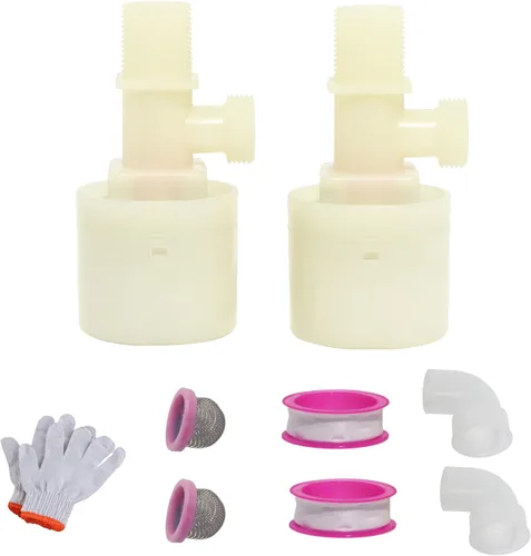 Miniatura 10 de 2 válvulas de flotador de agua, válvula de flotador de tanque de agua con control de nivel de agua (3/4 pulgadas, entrada lateral)