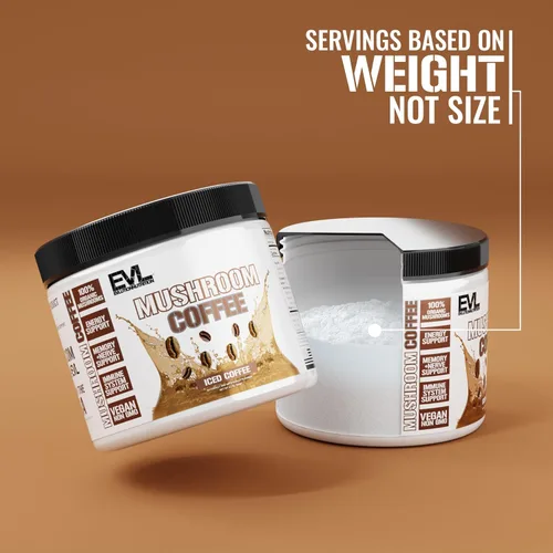 Miniatura 3 de Evlution Nutrition - Café de hongos – Apoyo energético, nervioso y del sistema inmunológico – 100% orgánico Reishi, shiitake, melena de león y polvo