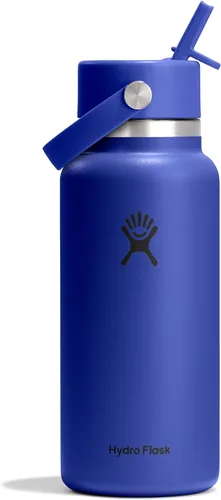Miniatura 67 de Hydro Flask Botella de agua – Acero inoxidable aislado – Tapa flexible con popote de boca ancha, antiderrames, a prueba de fugas y recargable en 32