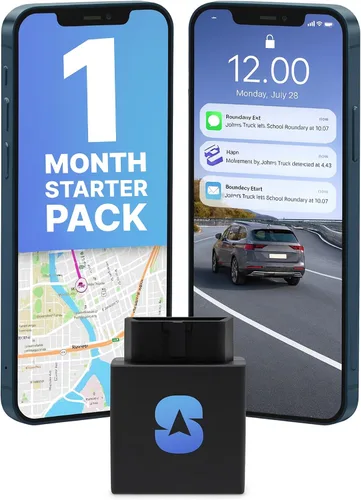 Spytec - Rastreador GPS enchufable para vehículos, automóviles, camiones | Seguimiento de automóviles OBD en tiempo real antirrobo | Alertas de