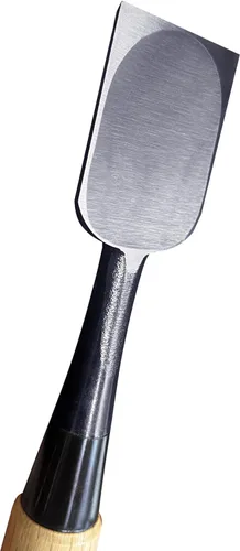 Miniatura 2 de KAKURI Cincel japonés de madera de 42 mm (1.65") para carpintería, fabricado en JAPÓN, herramienta japonesa de carpintería Oire Nomi, acero al