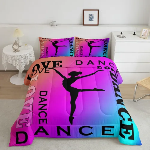 Miniatura 31 de Feelyou Juego de edredón de baloncesto para niñas y niños, juego de ropa de cama con juegos de pelota, decoración de habitación, regalo para amantes